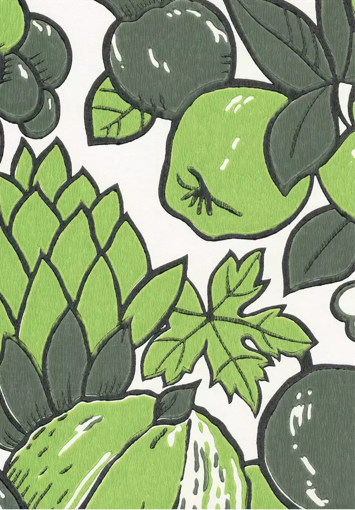 Hedelmämalja - 70-luvun tapetit - 70085 - 1