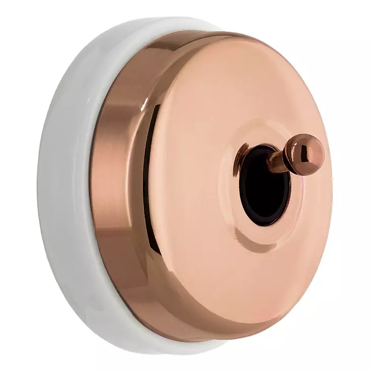 Impulssikytkin Dimbler - Valkoiset posliinikytkimet - 518-334-15 - 1