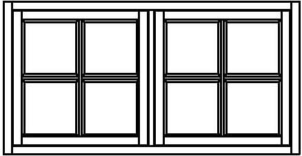 Kaksijakoinen ikkuna - Kaksijakoiset ikkunat - 200-025-15 - 1