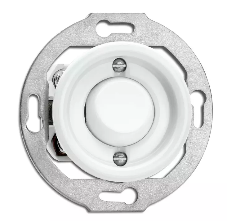 Vaihtokytkin (posliinikehykselle) - Valkoiset pistorasiat ja kytkimet, THPG - 516-144-25 - 1