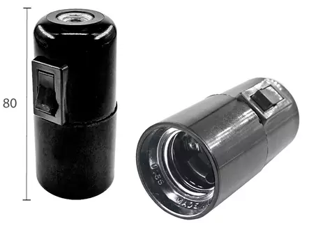 Lampunkanta, kytkimellä (E27) - Lampunkannat ja valaisinosat - 518-031-6 - 2