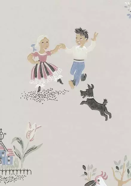 Paperitapetti Leikki, harmaa - Pihlgren & Ritola -tapetit - 69676 - 1