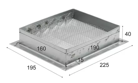 Venttiiliritilä - Ulkosäleiköt - 719-015-16 - 2