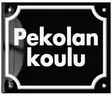 Emalikyltti 12 x 10 cm - Tekstikyltit (tilaustekstit) - 946-061-6 - 1