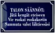 Emalikyltti 27 x 16 cm - Tekstikyltit (tilaustekstit) - 946-068-6 - 4