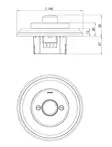 Himmennin (posliini) - Valkoiset posliinikytkimet - 516-025-6 - 2