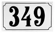Talonumero 28 x 16 cm, emaloitu - Emaliset numerokilvet, kork. 16 cm - 944-220-16 - 1