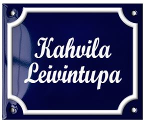 Emalikyltti 12 x 10 cm - Tekstikyltit (tilaustekstit) - 946-061-6 - 1