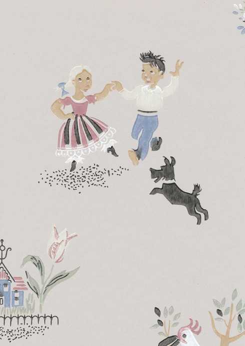 Paperitapetti Leikki, harmaa - Lastentapetit - 69676 - 1