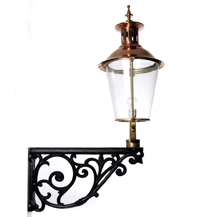 Lyhtyvalaisin seinäkiinnikkeellä, pyöreä - Lyhtyvalaisimet - 504-033-116 - 1