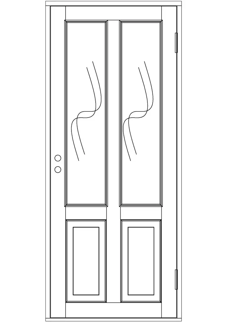 Sisäovi, ikkunallinen - Sisäovet - 100-104-6 - 1
