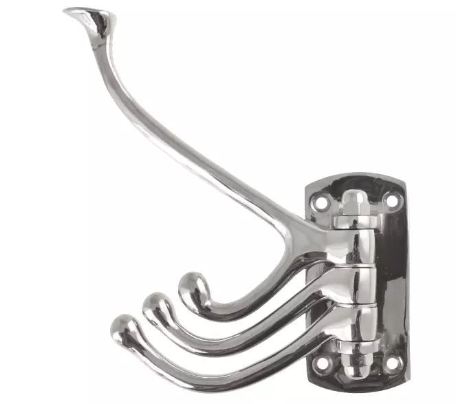 Vaate- ja hattukoukku, kääntyvä - Seinäkoukut - 945-006-6 - 1