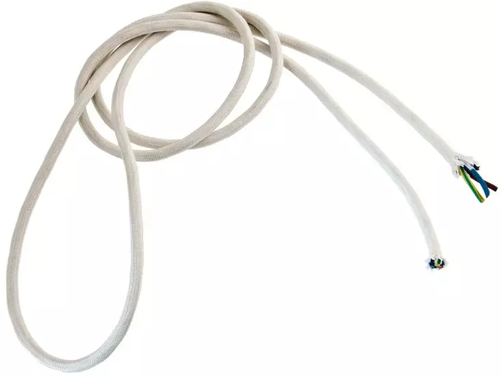 Valaisinjohto, luonnonvalkoinen - Kankaiset valaisinjohdot - 760-002-6 - 1