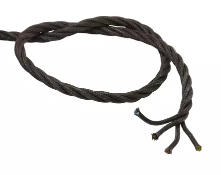 Pintavetojohto 4x1,5 (tummanruskea) - Kankaiset pinta-asennusjohdot - 760-020-7 - 1