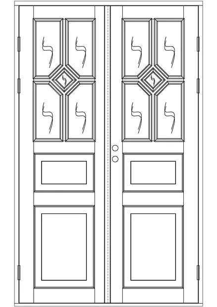 Sisäpariovet, ikkunalliset - Sisäpariovet - 100-203-17 - 2