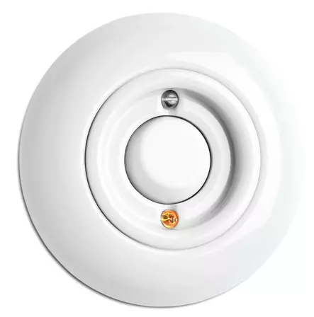 Vaihtokytkin, merkkivalolla - Valkoiset pistorasiat ja kytkimet, THPG - 616-144-27 - 1