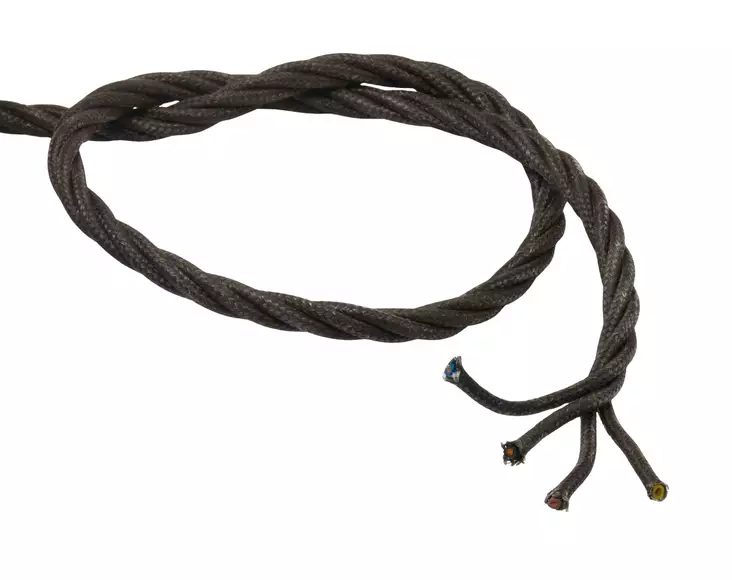 Pintavetojohto 4x1,5 (tummanruskea) - Kankaiset pinta-asennusjohdot - 760-020-7 - 1