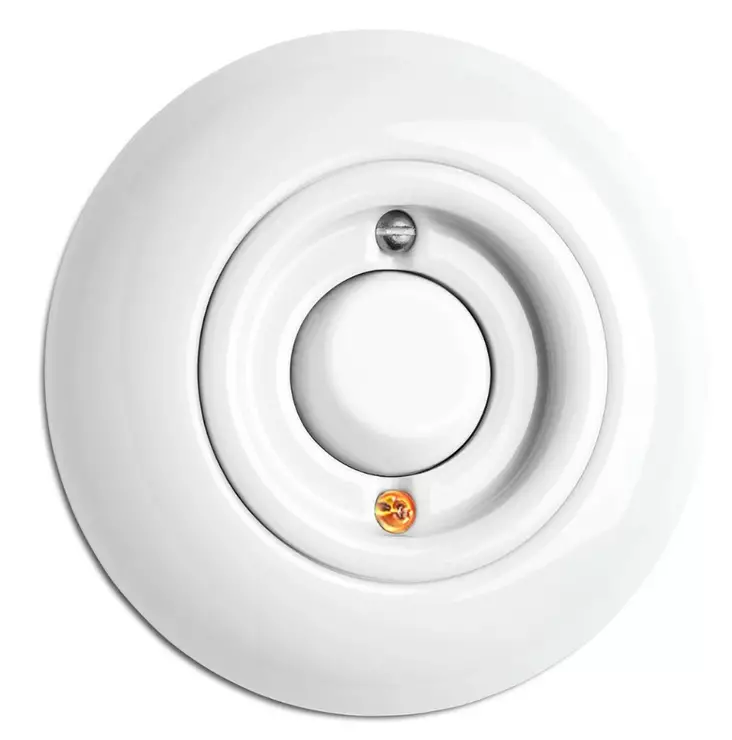 Vaihtokytkin, merkkivalolla - Valkoiset pistorasiat ja kytkimet, THPG - 616-144-27 - 1