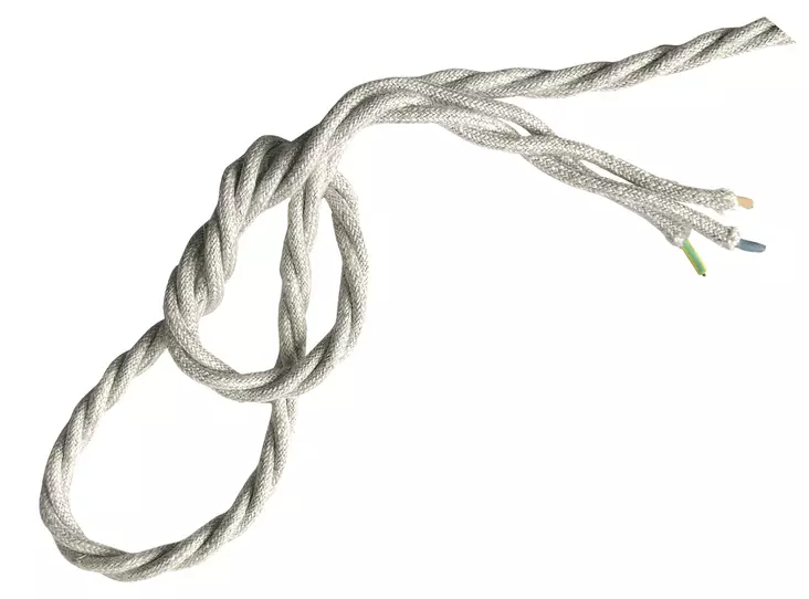 Valaisinjohto, pellava - Kankaiset valaisinjohdot - 760-001-7 - 1