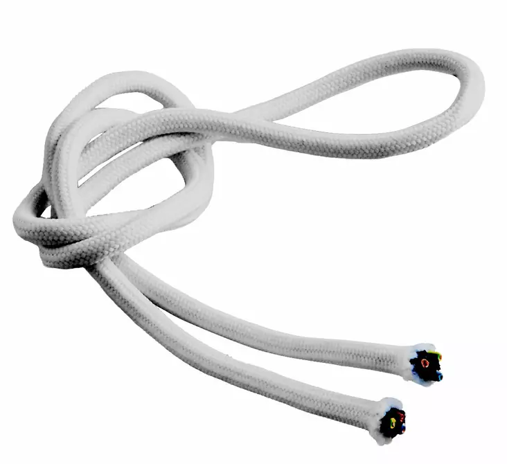 Kangasjohto, valkoinen - Kankaiset valaisinjohdot - 760-002-7 - 1