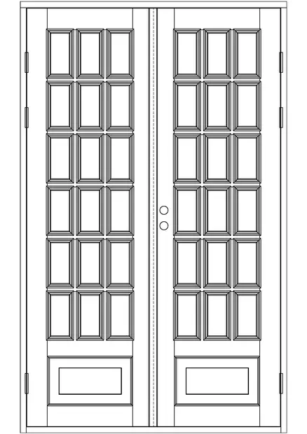 Sisäpariovet, ikkunalliset - Sisäpariovet - 100-202-18 - 1