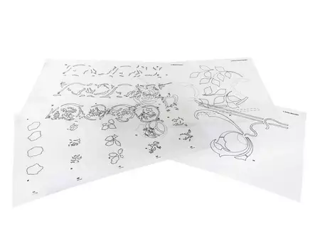 Tapettisabluunat, 4 kpl - Työvälineet - 863-040-8 - 2