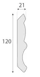 Mittakuva - Kattolistat - 820-721-8 - 4