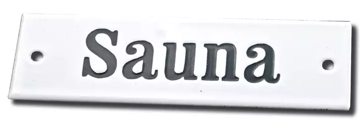 Sauna -emalikyltti - Muut kyltit - 946-080-8 - 1