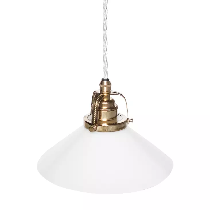 Suutarinlamppu, valkoinen - Riippuvalaisimet, messinkiset - 504-029-18 - 1