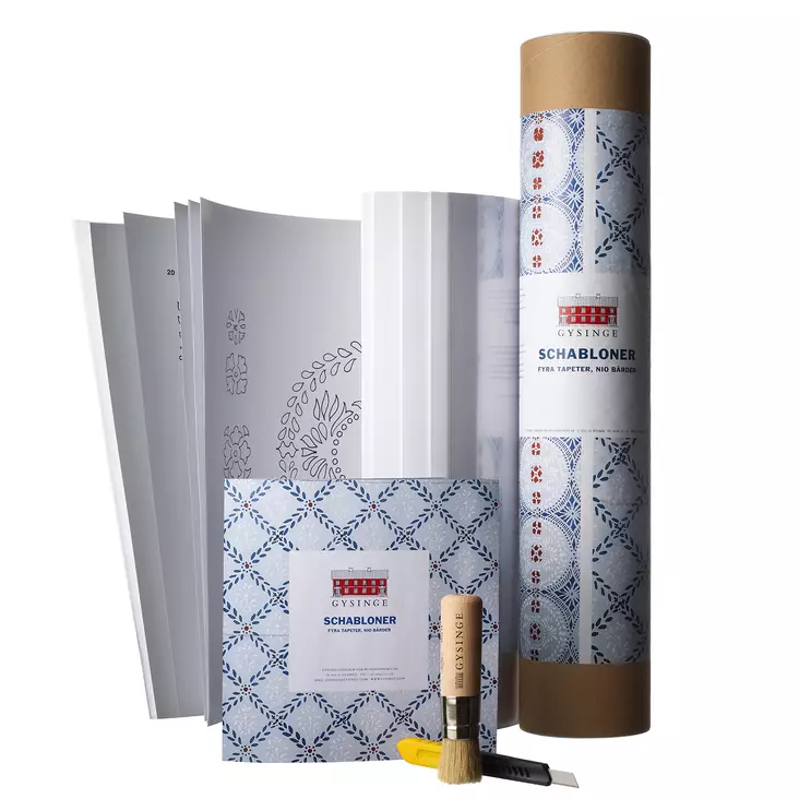 Tapettisabluunat, 4 kpl - Työvälineet - 863-040-8 - 1