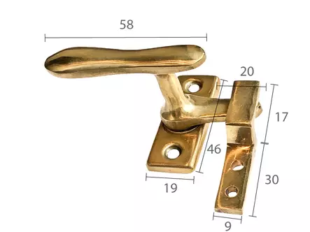 Kääntösuljin Kaija - Sisäikkunan sulkijat - 202-002-9 - 2