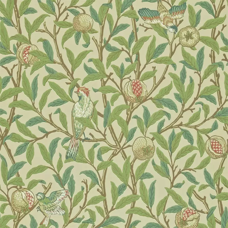 Bird & Pomegranate - William Morris -tapetit - 212539 - 1