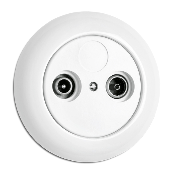 RTV+TV - Valkoiset pistorasiat ja kytkimet, THPG - 617-144-19 - 1