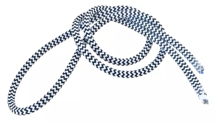 Valaisinjohto, siksak - Kankaiset valaisinjohdot - 760-002-9 - 1