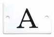 Kirjain 6 x 4 cm, emaloitu - Emaliset kirjainkilvet - 945-022-A - 1