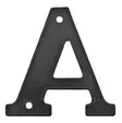 Talokirjain, musta - Talonumerot ja -kirjaimet - 948-011-A - 1