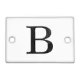 Kirjain 6 x 4 cm, emaloitu - Emaliset kirjainkilvet - 945-022-B - 1