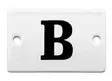 Kirjain 6 x 4 cm, emaloitu - Emaliset kirjainkilvet - 947-042-B - 1