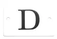 Kirjain 6 x 4 cm, emaloitu - Emaliset kirjainkilvet - 945-022-D - 1