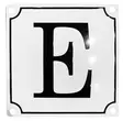 Kirjain 12 x 12 cm, emaloitu - Emaliset kirjainkilvet - 944-022-E - 1