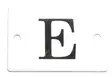 Kirjain 6 x 4 cm, emaloitu - Emaliset kirjainkilvet - 945-022-E - 1