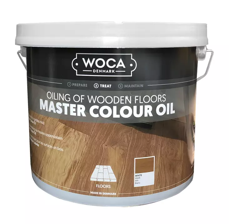 Lattiaöljy WOCA, läpikuultava valkoinen - Lattian käsittelyaineet - 860-094-25V - 1
